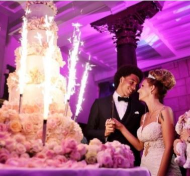 Sylvie Witsel's son Axel Witsel with his wife Thierry Witsel at their wedding
